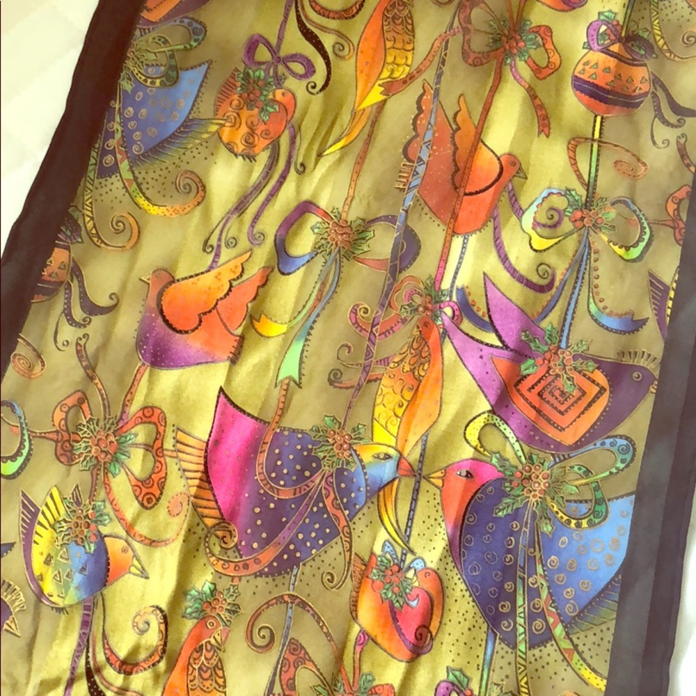 Silk painted scarf
